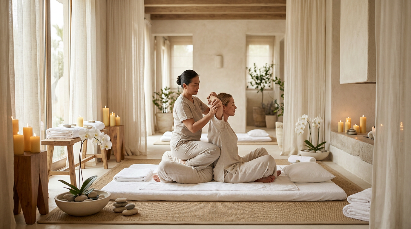 Thai Massage treatment at a luxury day spa